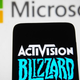 Microsoft and Activision Blizzard logos